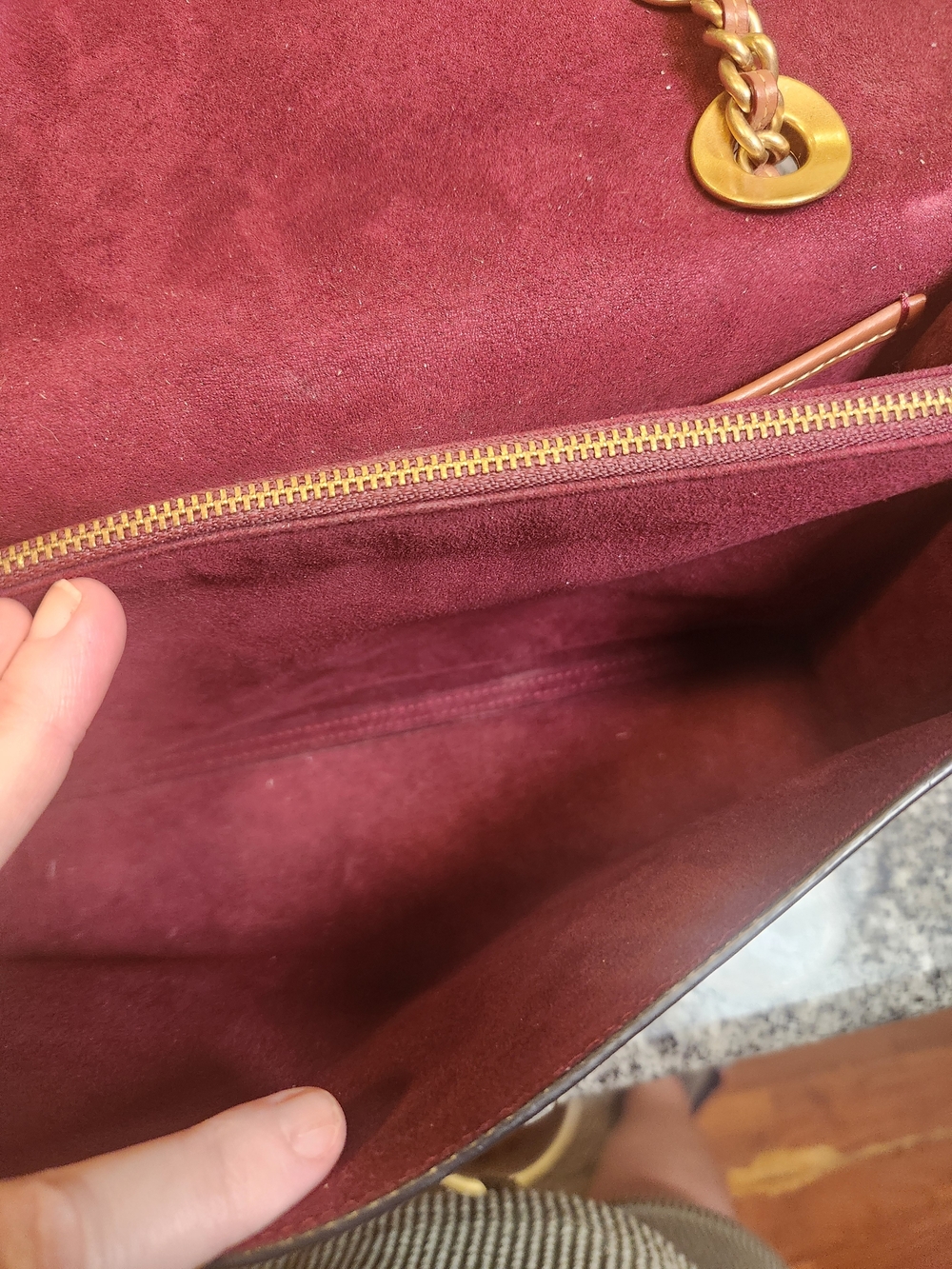 Coach Parker Rivets Tea Rose Chain Bag - Picture 11 of 14